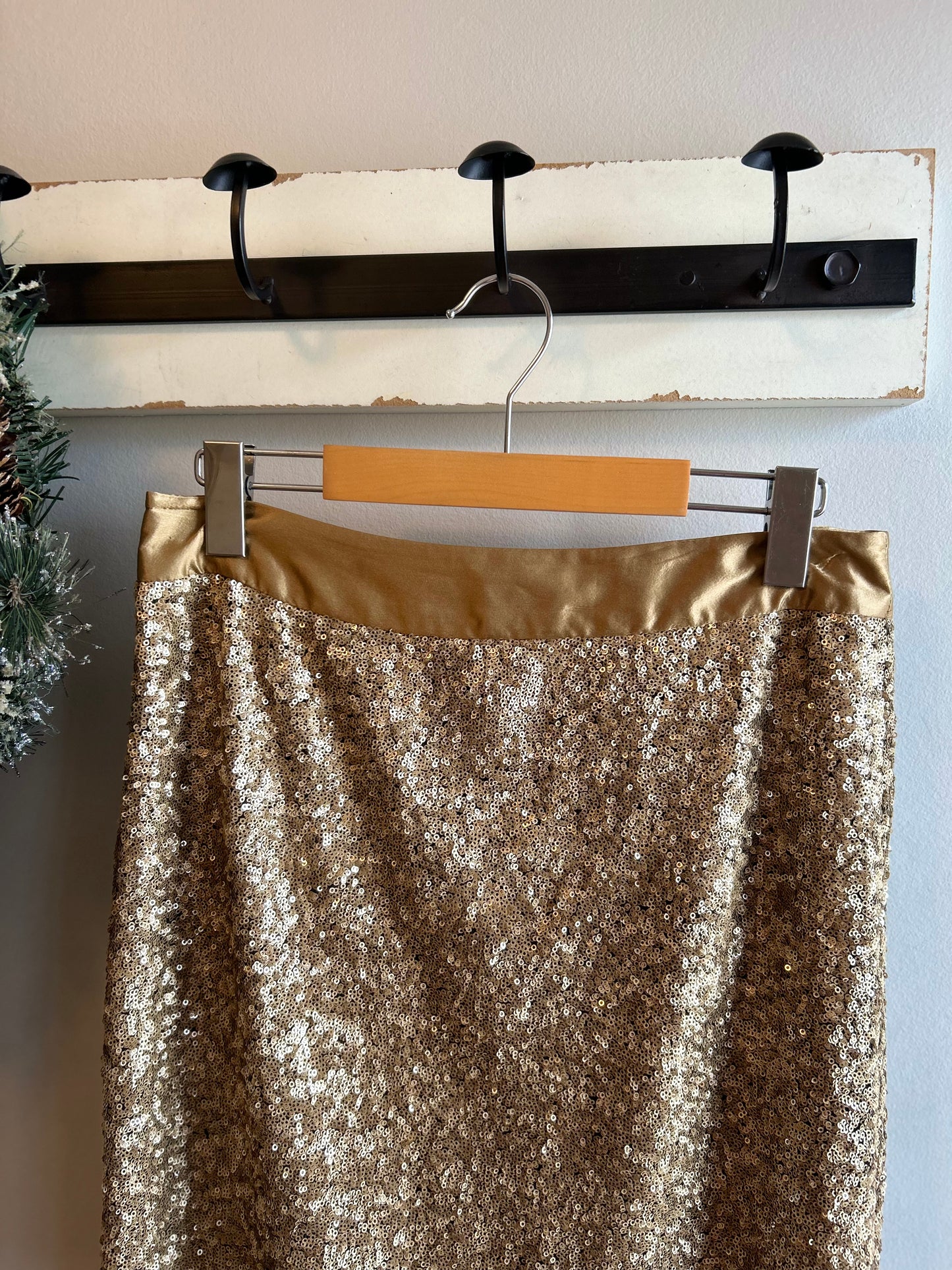 Etcetera - Gold Sequin Skirt