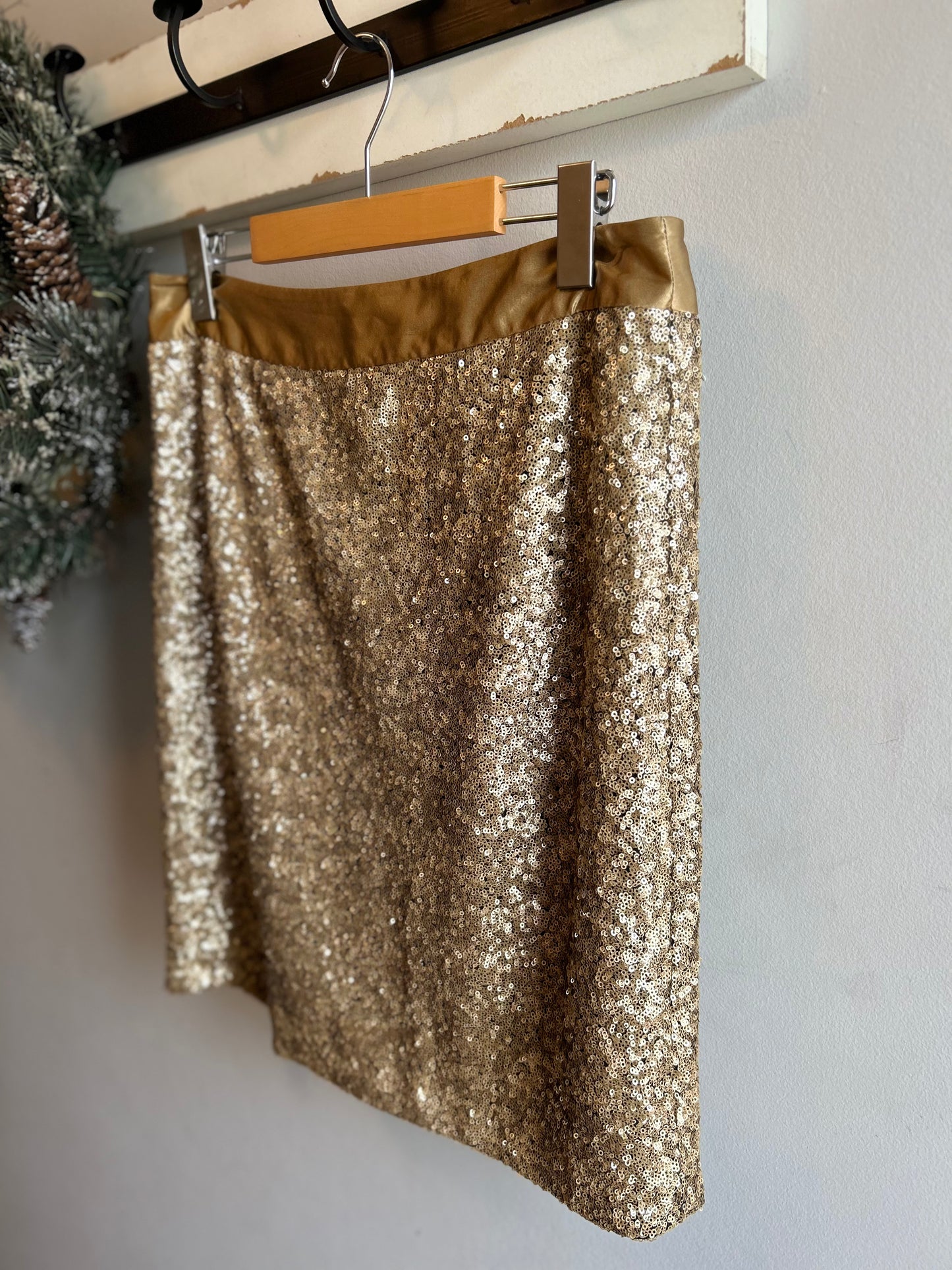 Etcetera - Gold Sequin Skirt