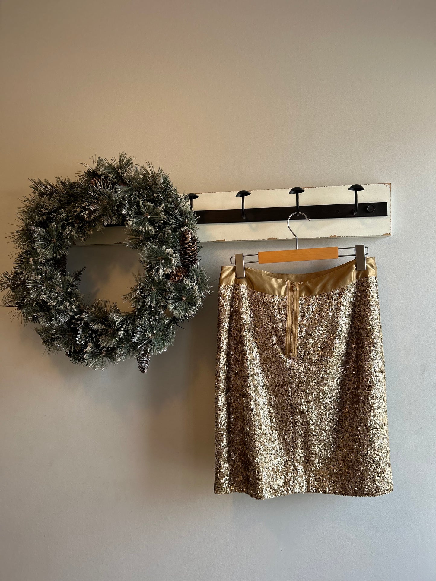 Etcetera - Gold Sequin Skirt